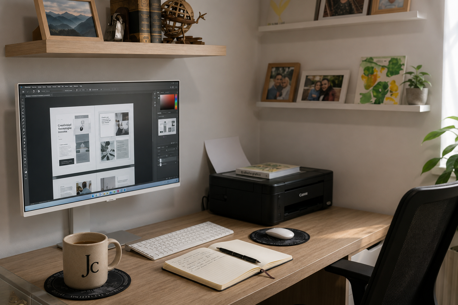 Espacio de trabajo actual de JageCreative