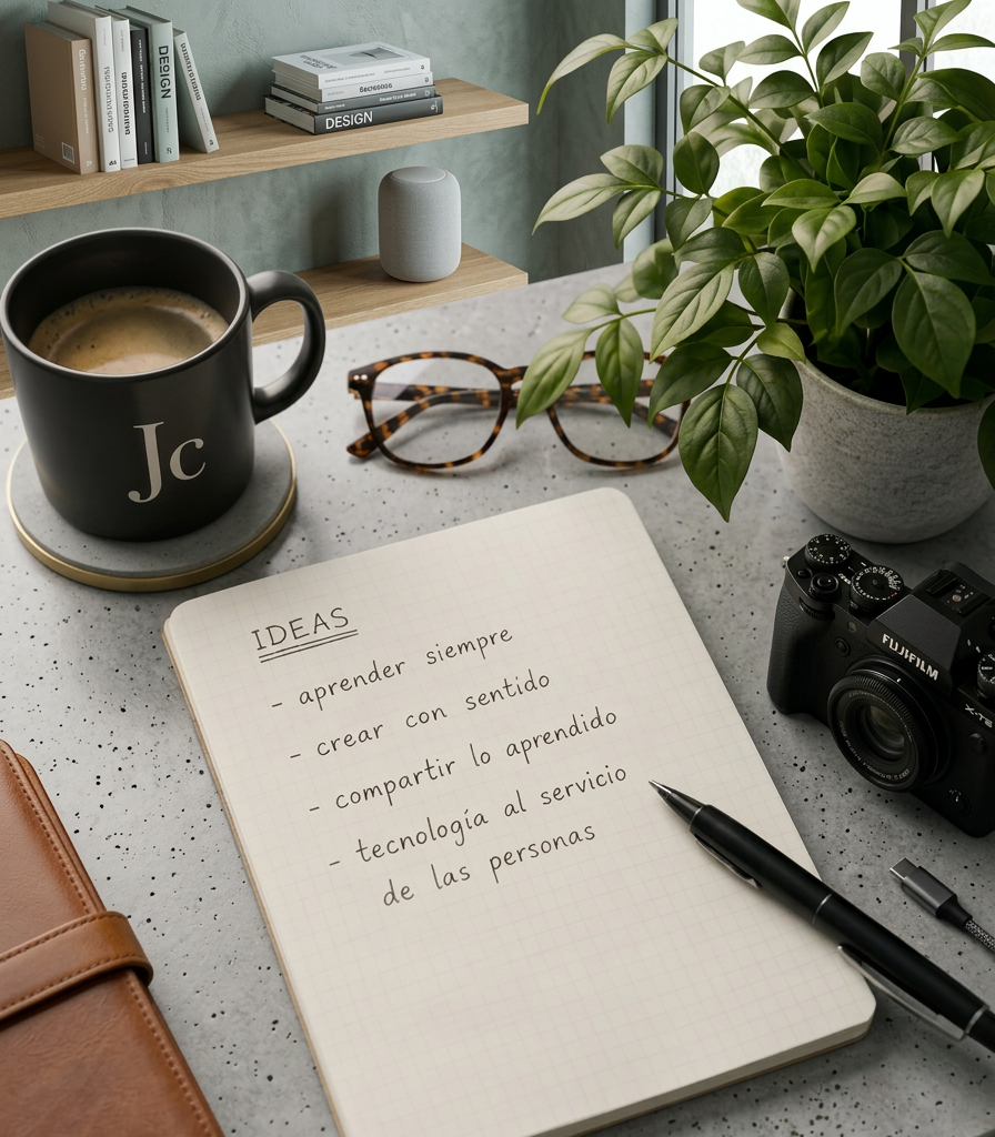 Cuaderno con las ideas que permanecen en JageCreative